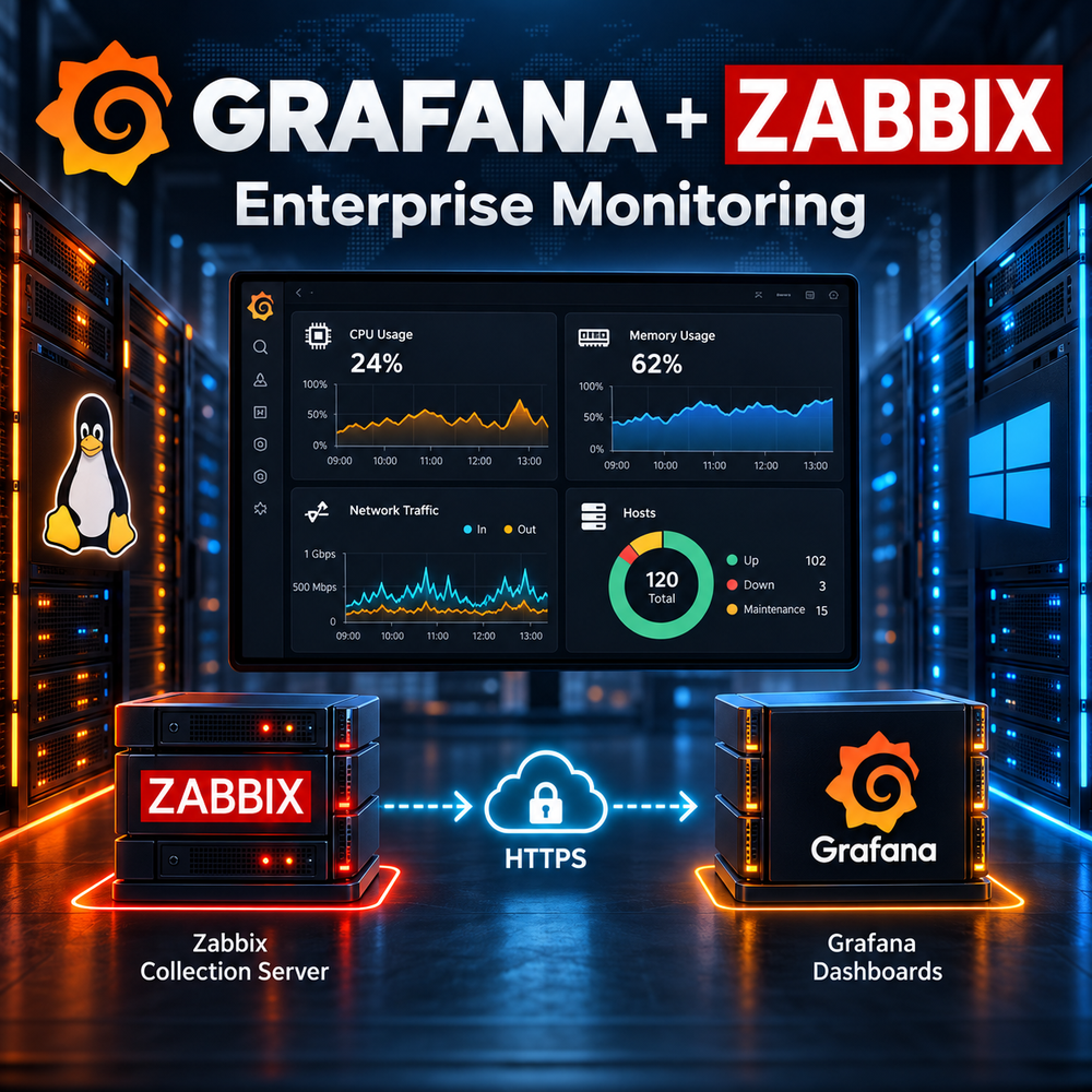 Install Grafana on Ubuntu and Integrate with Zabbix – Complete Enterprise Monitoring Guide