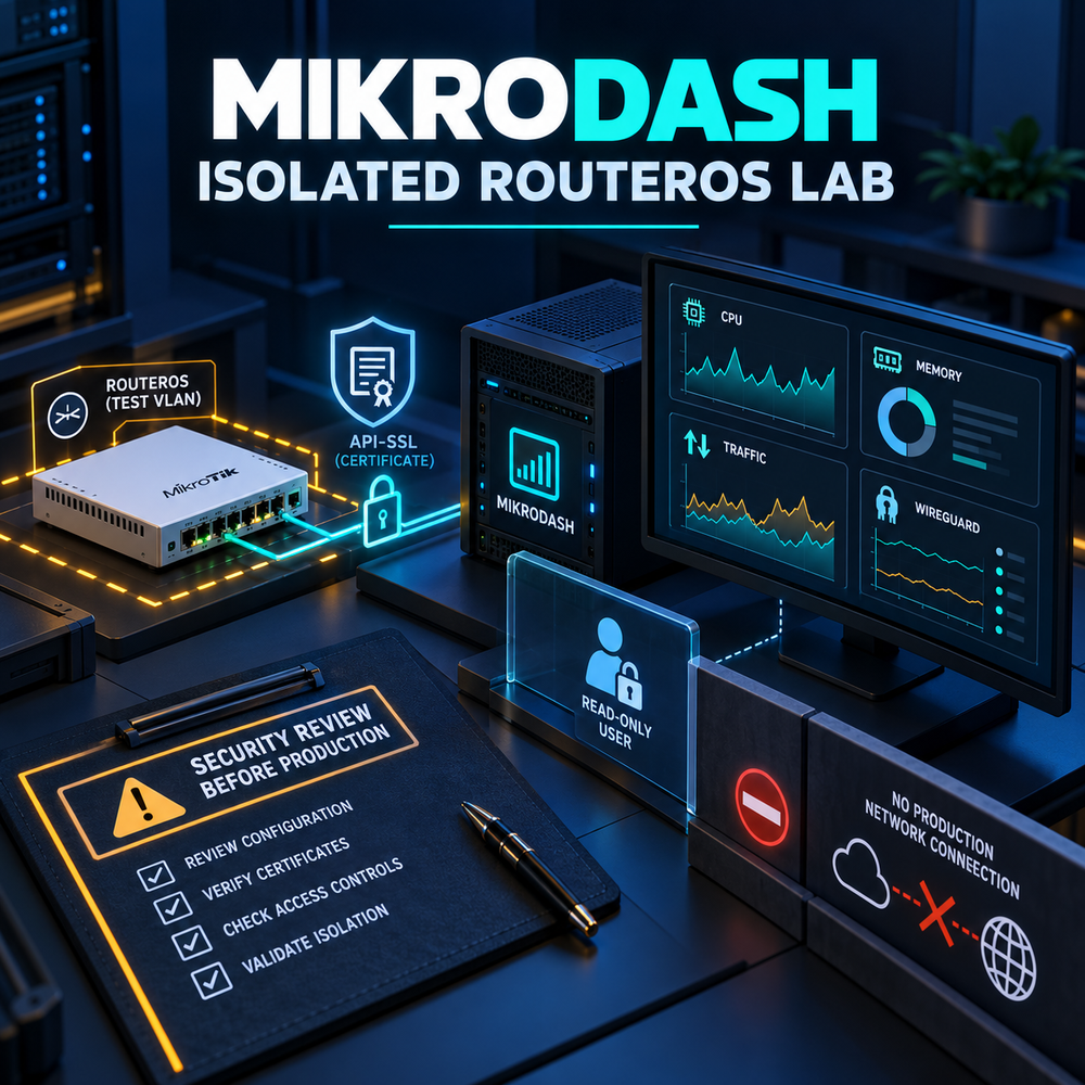 Install MikroDash for Centralized MikroTik RouterOS Monitoring and Management