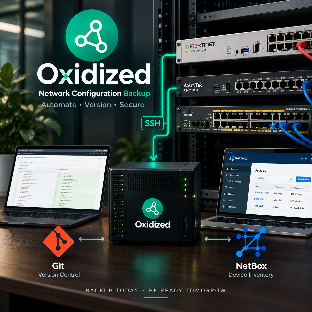 Back Up Network Device Configurations with Oxidized and Git