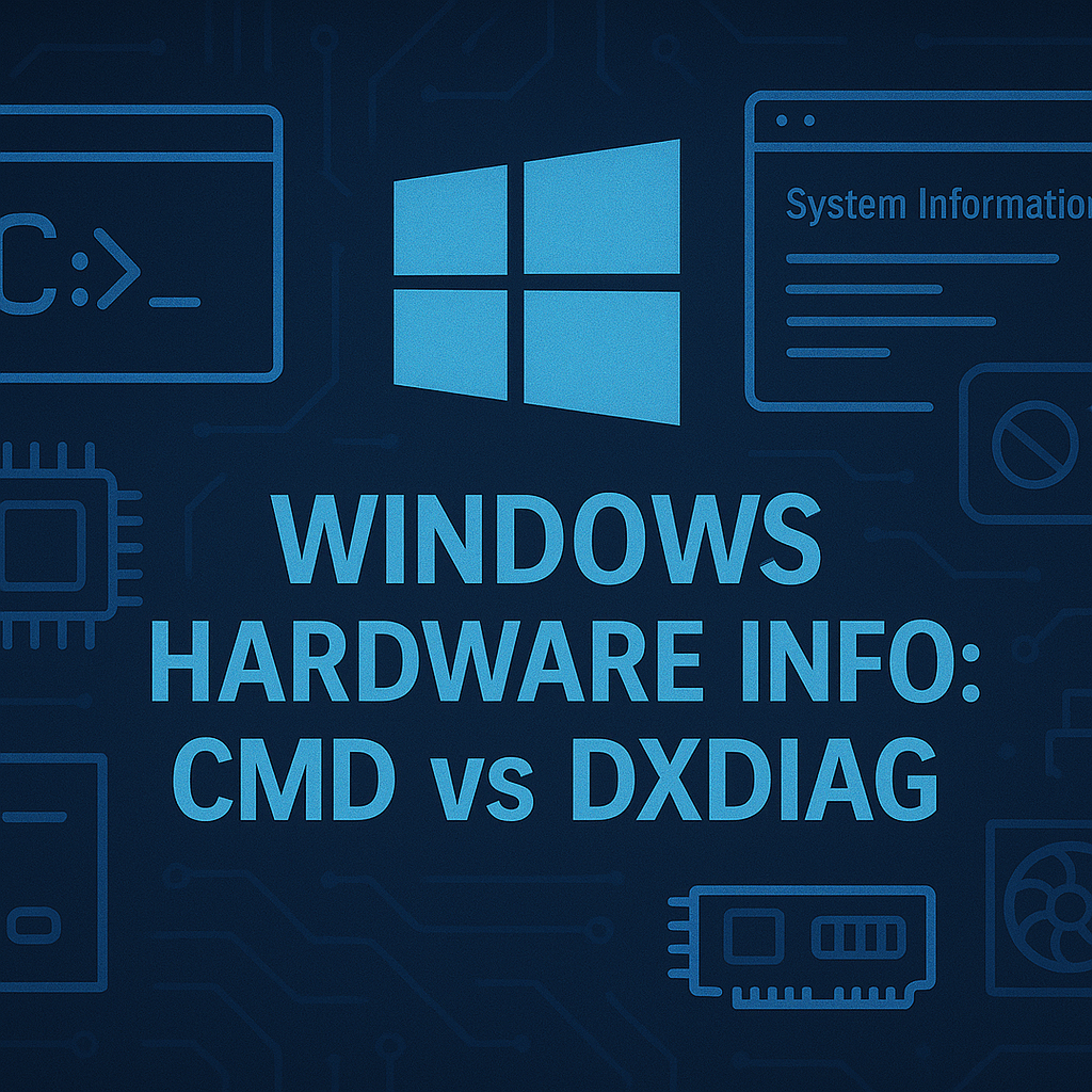 Windows Hardware Inventory with systeminfo, CIM and DxDiag